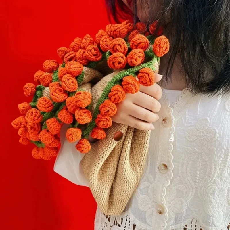 Artisan-Crafted Crochet Flower Blanket - Image 3