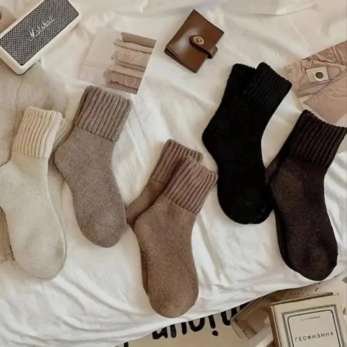CozyStride™ Mid-Calf Socks 5-Pack - Image 4