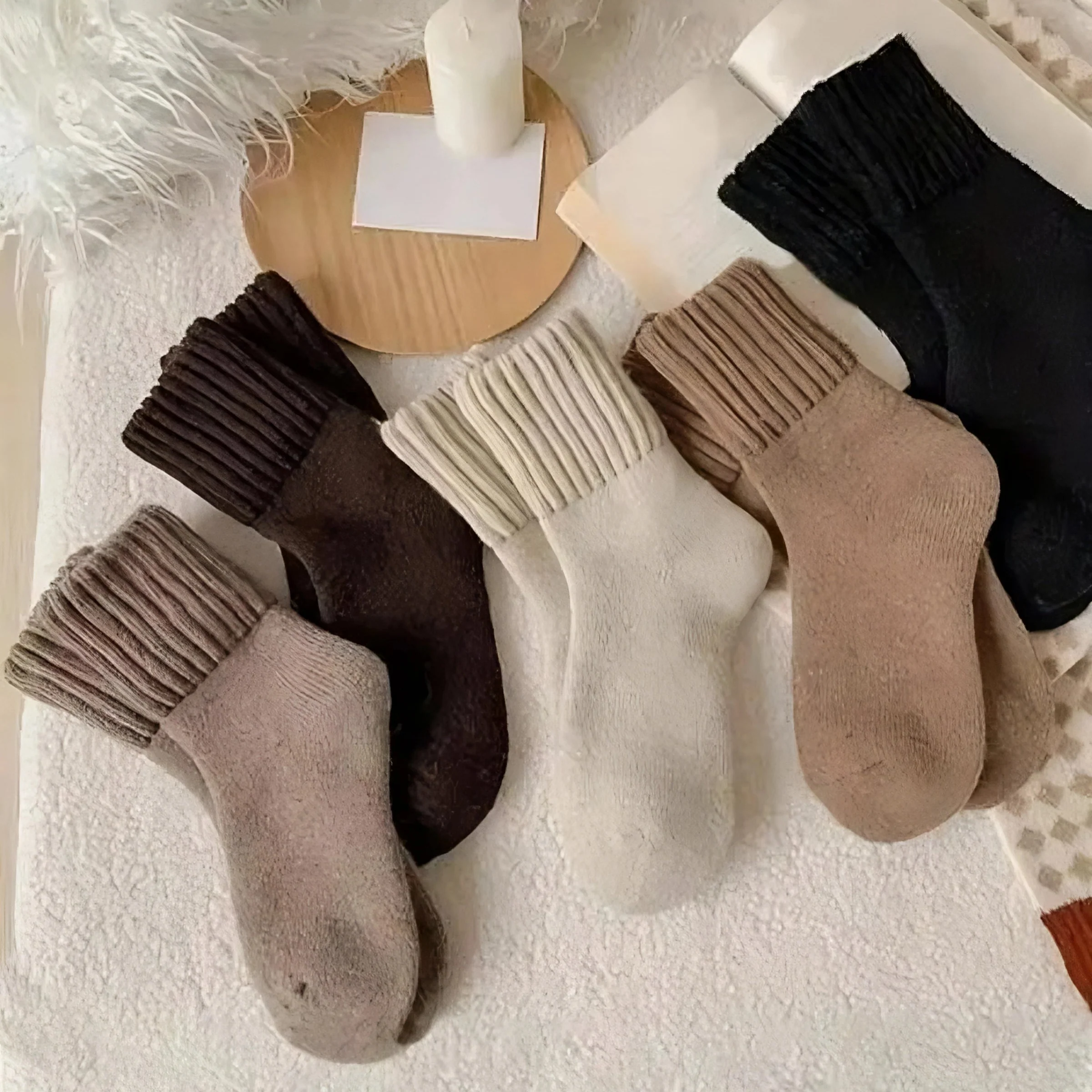 CozyStride™ Mid-Calf Socks 5-Pack - Image 7