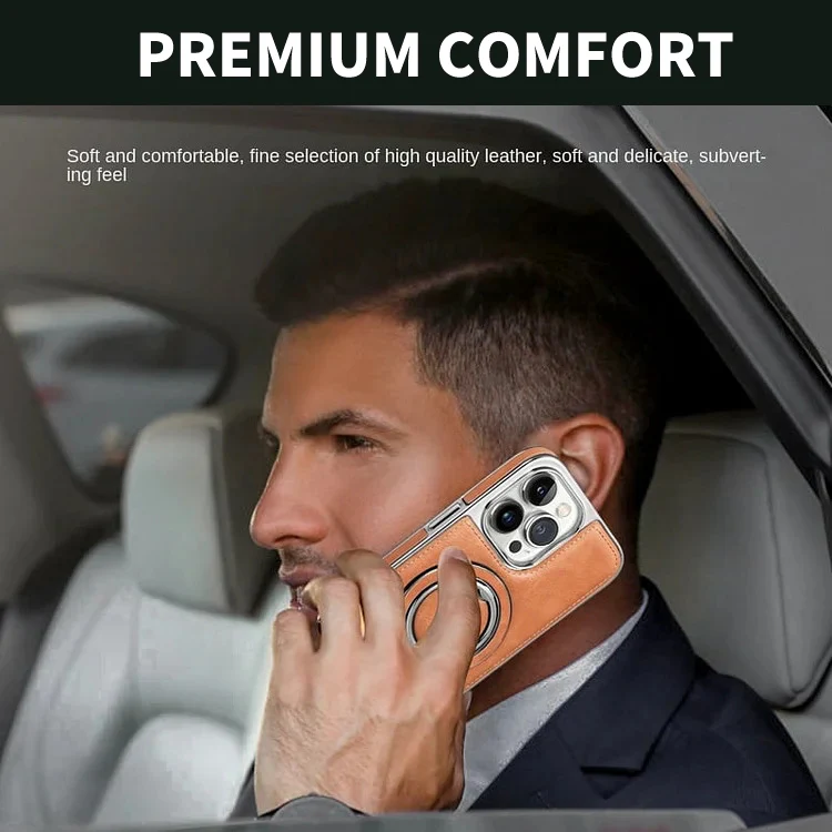 iPhone LuxeLeather Metal Stand Case - Image 7