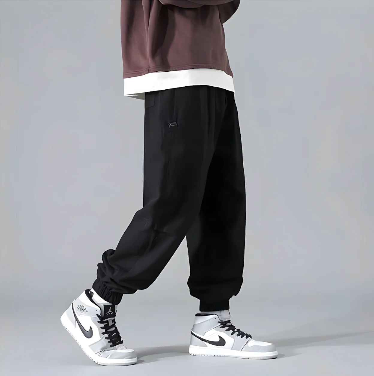 Korean Streetwear Cargo Joggers – Soft, Stretchable & Ultra-Comfortable Fit - Image 4