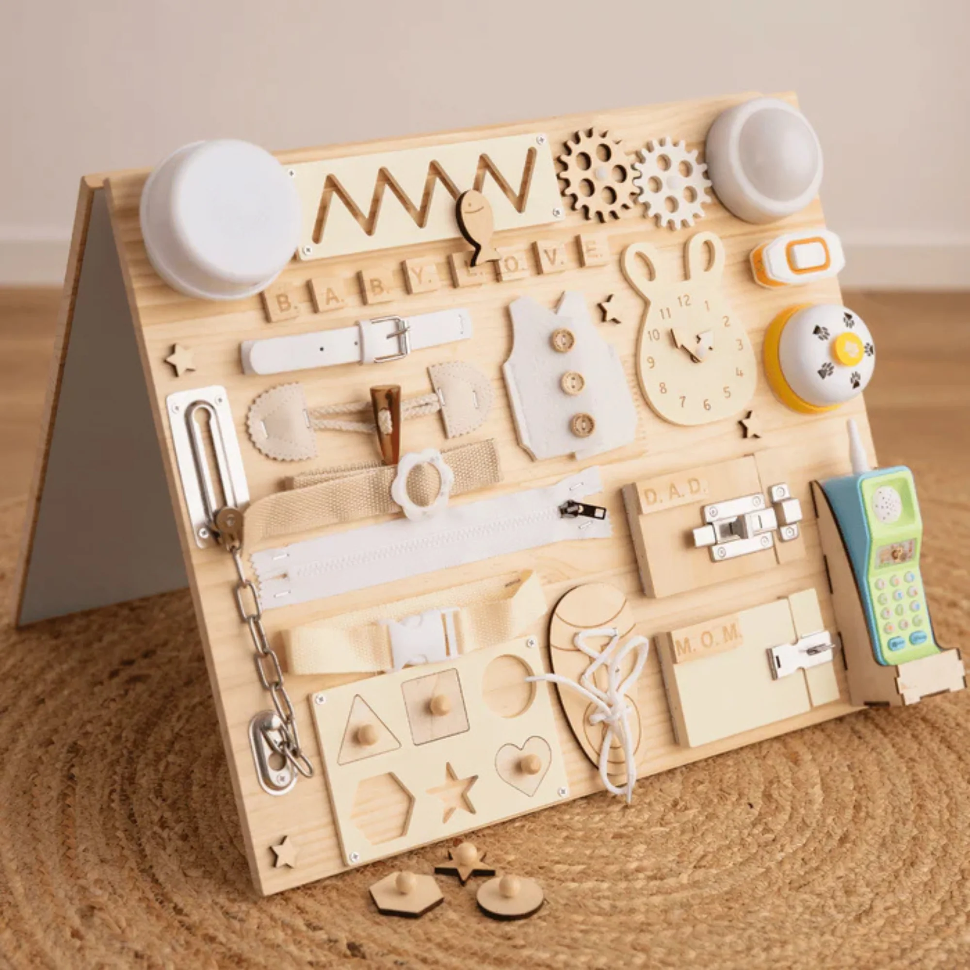 Sensory Happy Board™ – Montessori Busy Board & Magnetic Learning Board - Image 13