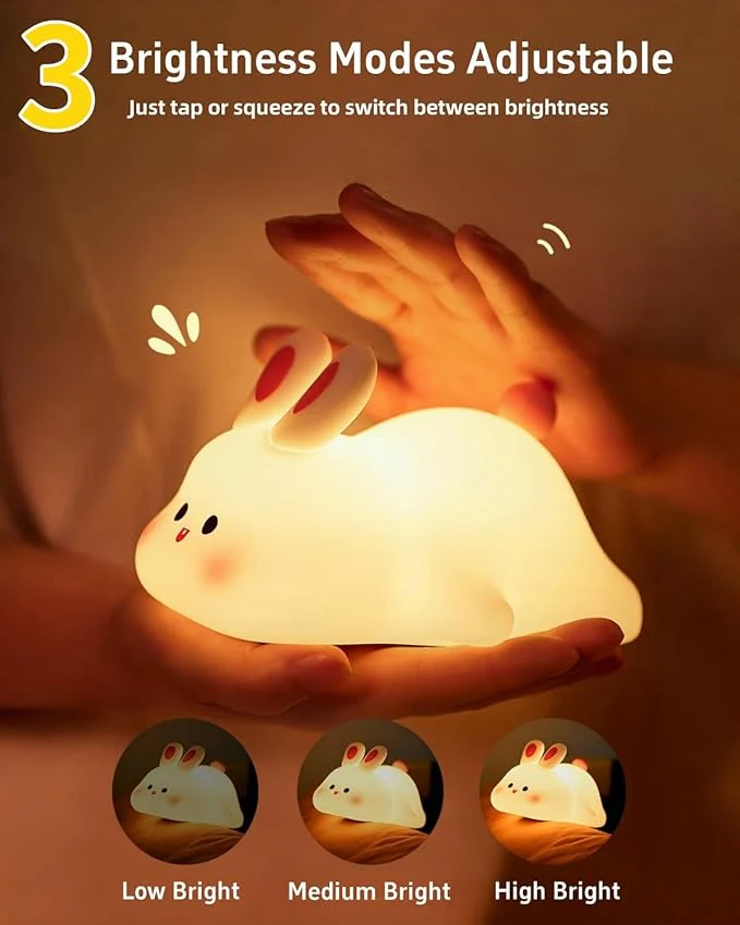 Bedtime Rabbit Night Lamp - Calming Glow for Better Sleep - Image 3