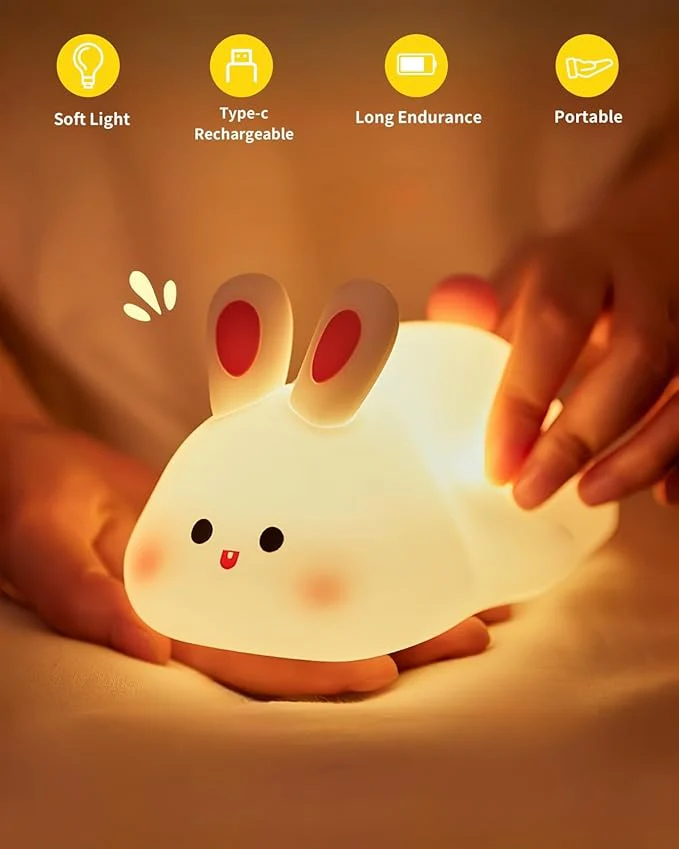 Bedtime Rabbit Night Lamp - Calming Glow for Better Sleep - Image 4