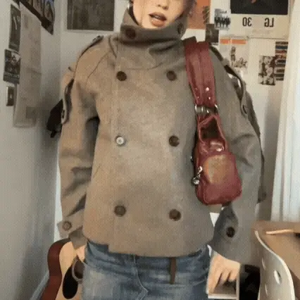 Valcero Autumn Pea Coat - Image 5