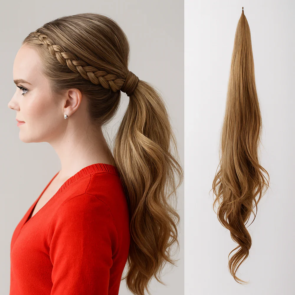 Valcero Ponytail Extension - Natural Look & Feel - Image 6