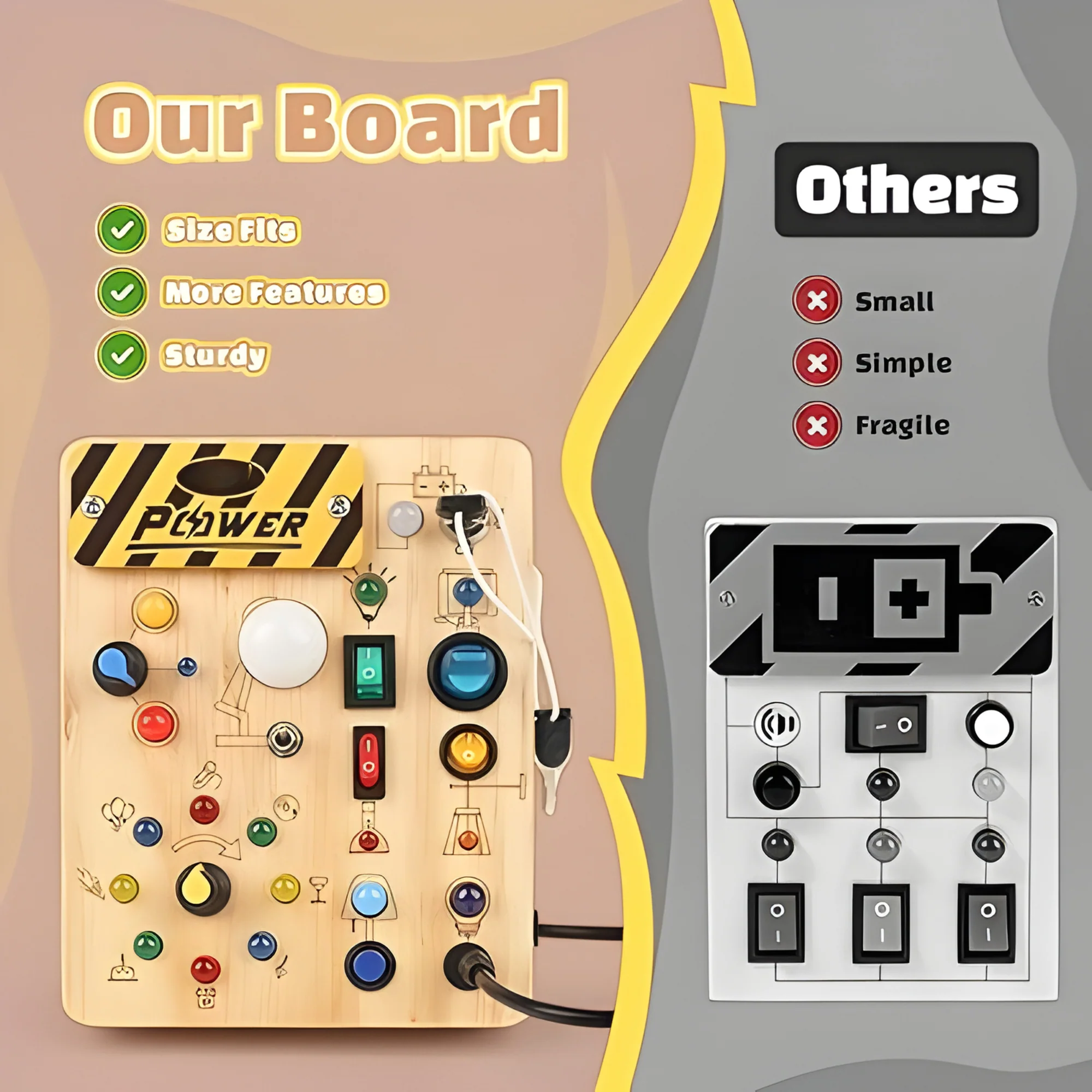 Valcero's Montessori Busy Board™ - Image 2
