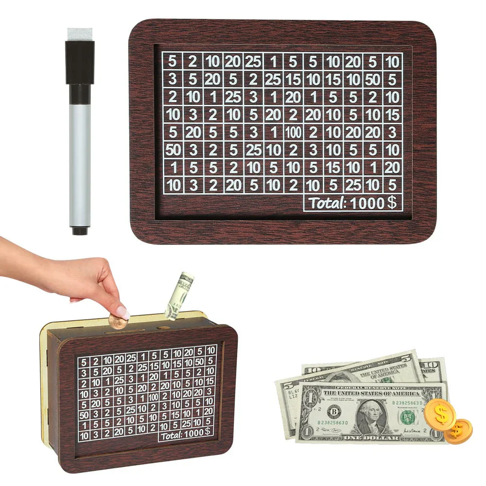 Wooden Savings Challenge Box – Turn Saving into a Fun Habit - Image 11